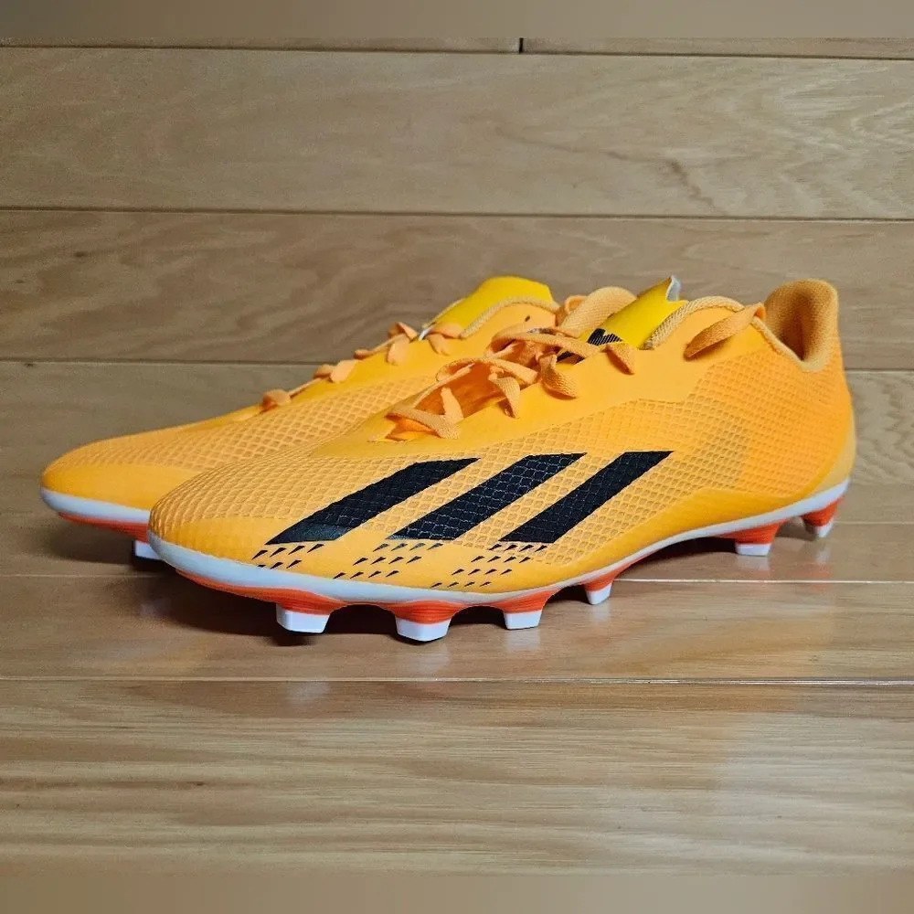 Adidas Men's X Speedportal. 4 FxG Size 13 Orange Black Soccer Cleats GZ2460